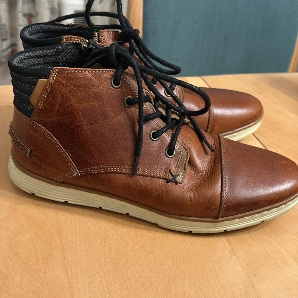 Men's Bull Boxer Adyn Boots. Brown leather. Size 8